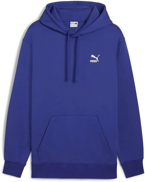 PUMA Mens Classics Small Logo Hoodie Casual Outerwear Casual Hoodie - Blue - Size S