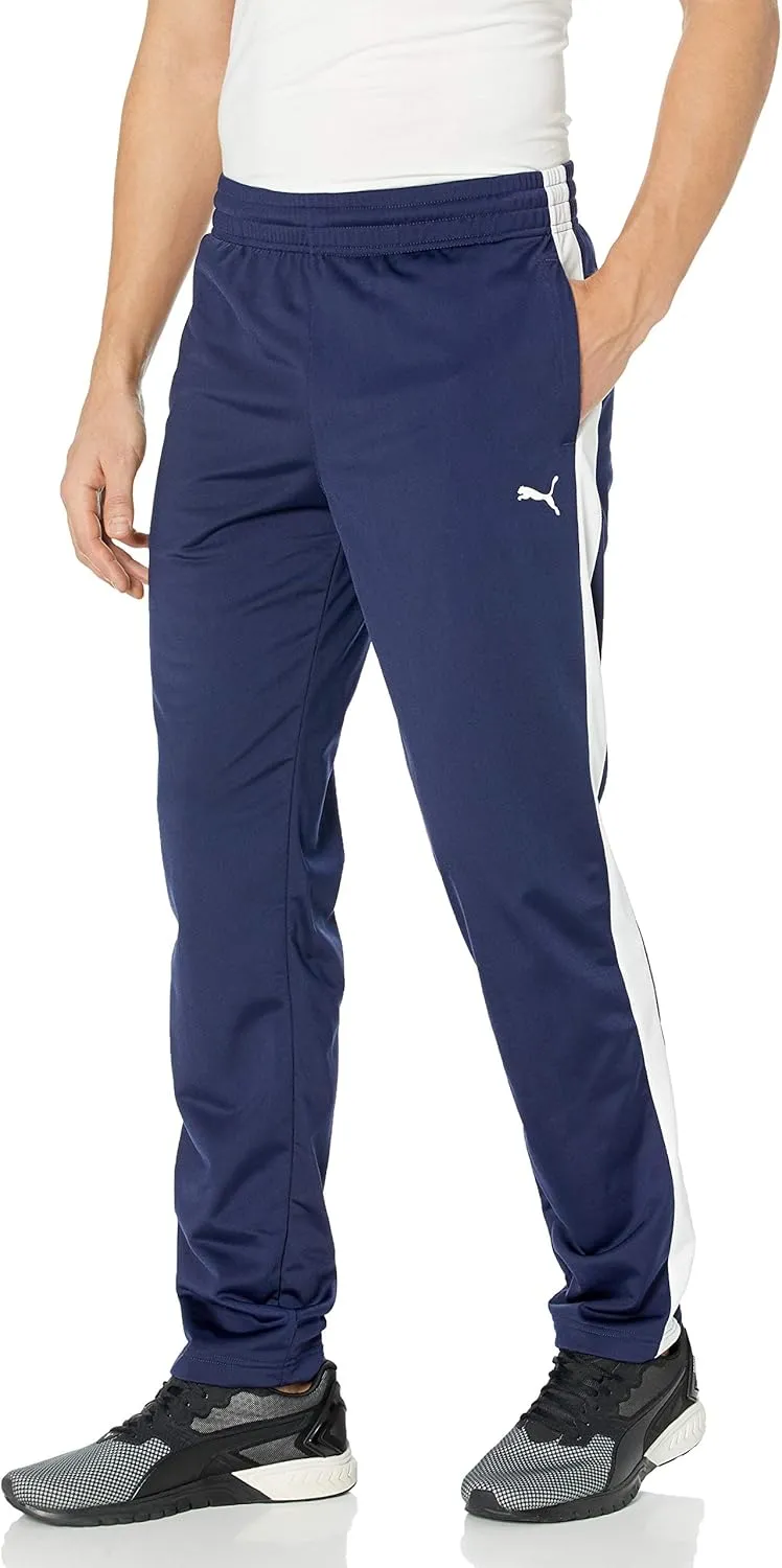 PUMA Men's Contrast Pants, Peacoat White, S