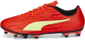 Puma Men's Rapido III Firm Artificial Ground Sneaker, High Risk Red-Fresh Yellow-Chili Pepper, 7