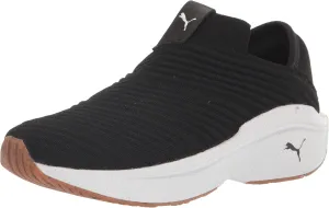 PUMA Women's ENLIGHTEN Sneaker, Puma Black-Puma White, 6.5