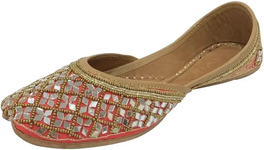 Punjabi Jutti for Women Bridal Shoes for Wedding Mojaris Ethnic Traditional Indian Juti