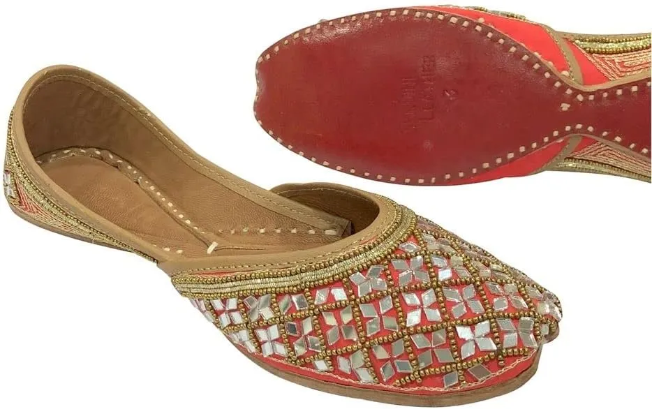Punjabi Jutti for Women Bridal Shoes for Wedding Mojaris Ethnic Traditional Indian Juti