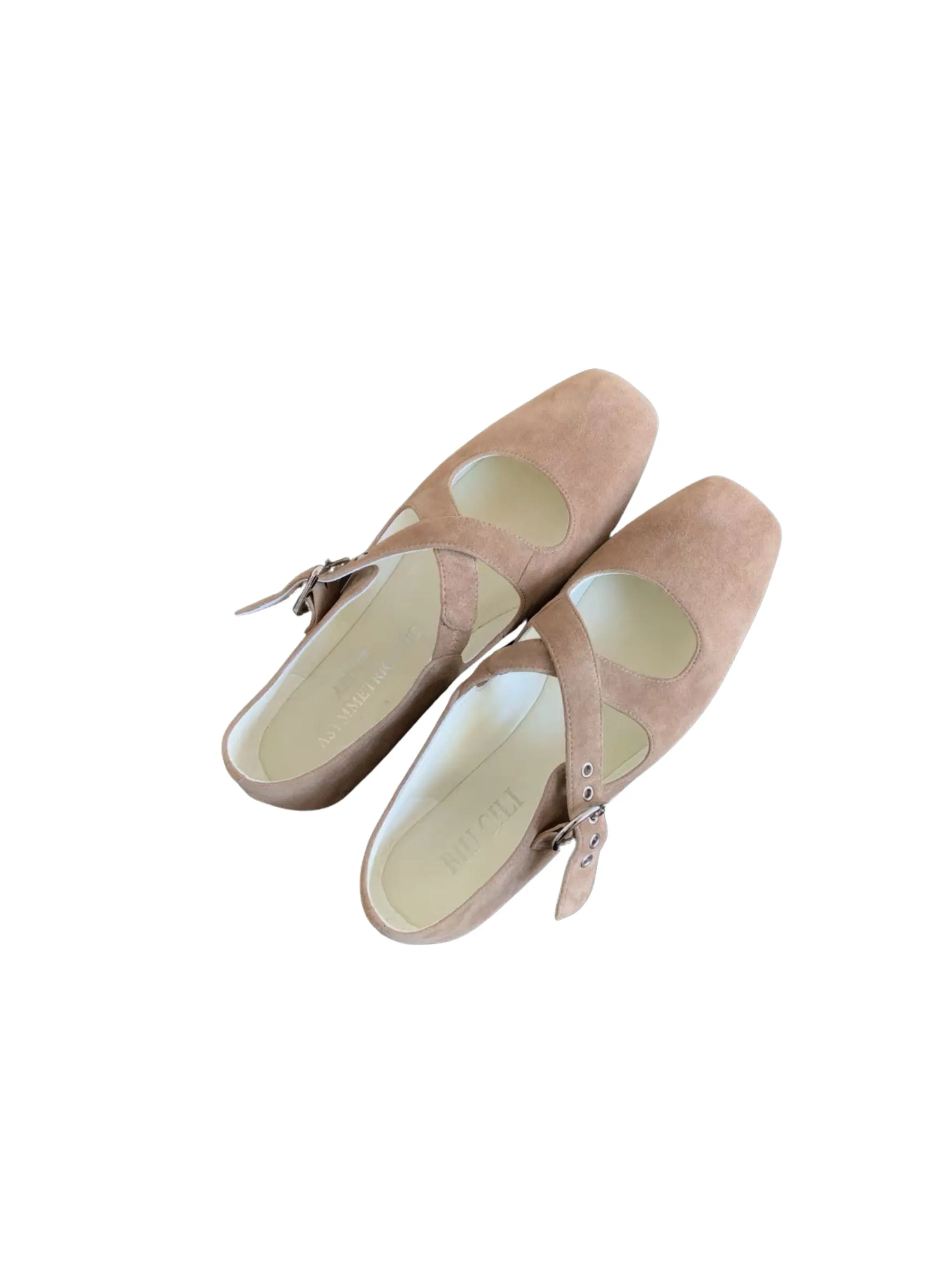 "Ease" Mary Janes Ballet Flats with Cross Straps
