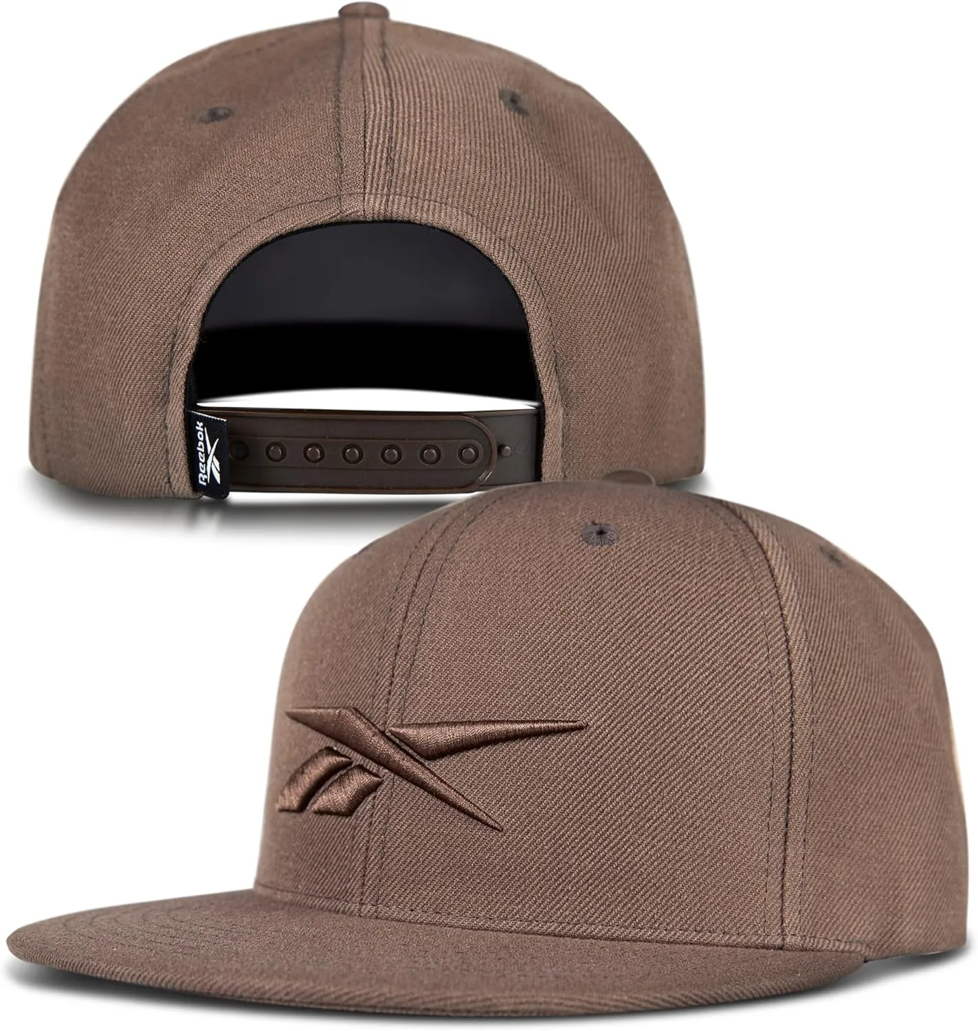 Reebok Identity Hat | Snapback | Flat Brim | Baseball Cap | Adjustable | Retro | Casual | Streetwear | Gym