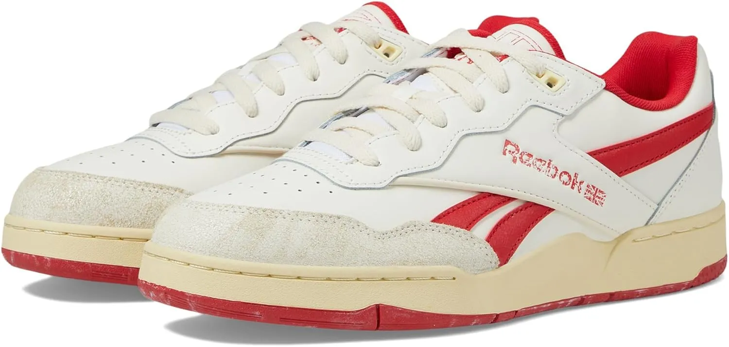 Reebok Unisex BB 4000 II Sneaker, Chalk/Weathered White/Vector Red, 13 US Men