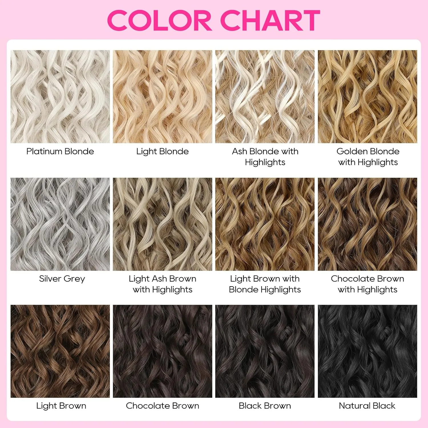 REECHO Curly Hair Extensions, 4PCS 16 inch Clip in Hair Extensions Lace Weft Short Curly Hair Extensions Clip Ins Invisible Natural Hairpieces for Women, Ash Blonde with Highlights