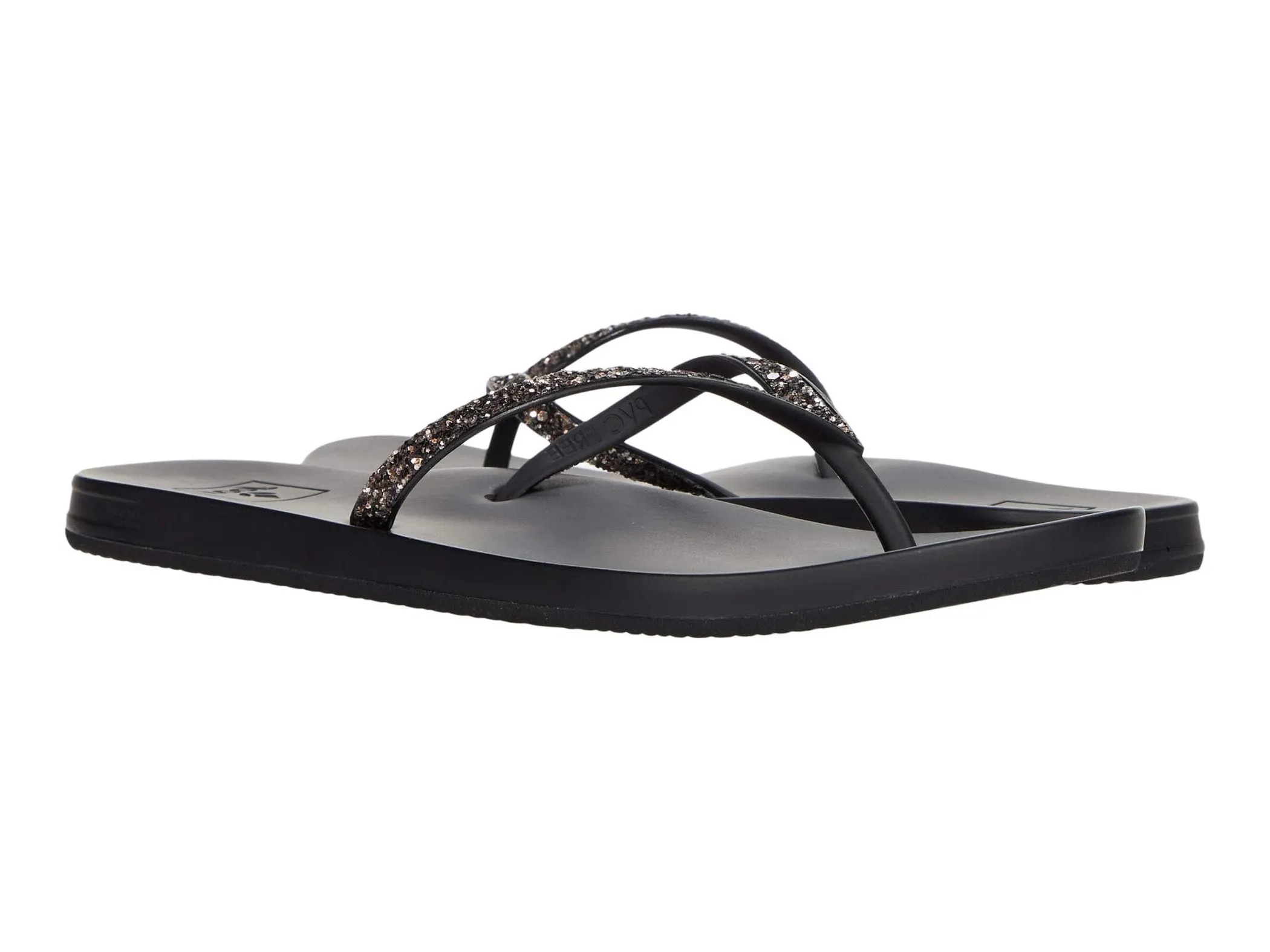 Reef Women's Cushion Bounce Stargazer Stylish, Comfortable FlipFlop Sandal, Black
