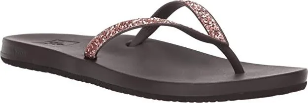 Reef Women's Cushion Bounce Stargazer Stylish, Comfortable FlipFlop Sandal, Black