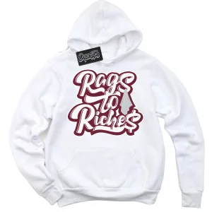 Rings Team Red 6s Sneaker Hoodie Rags To Riches Graphic