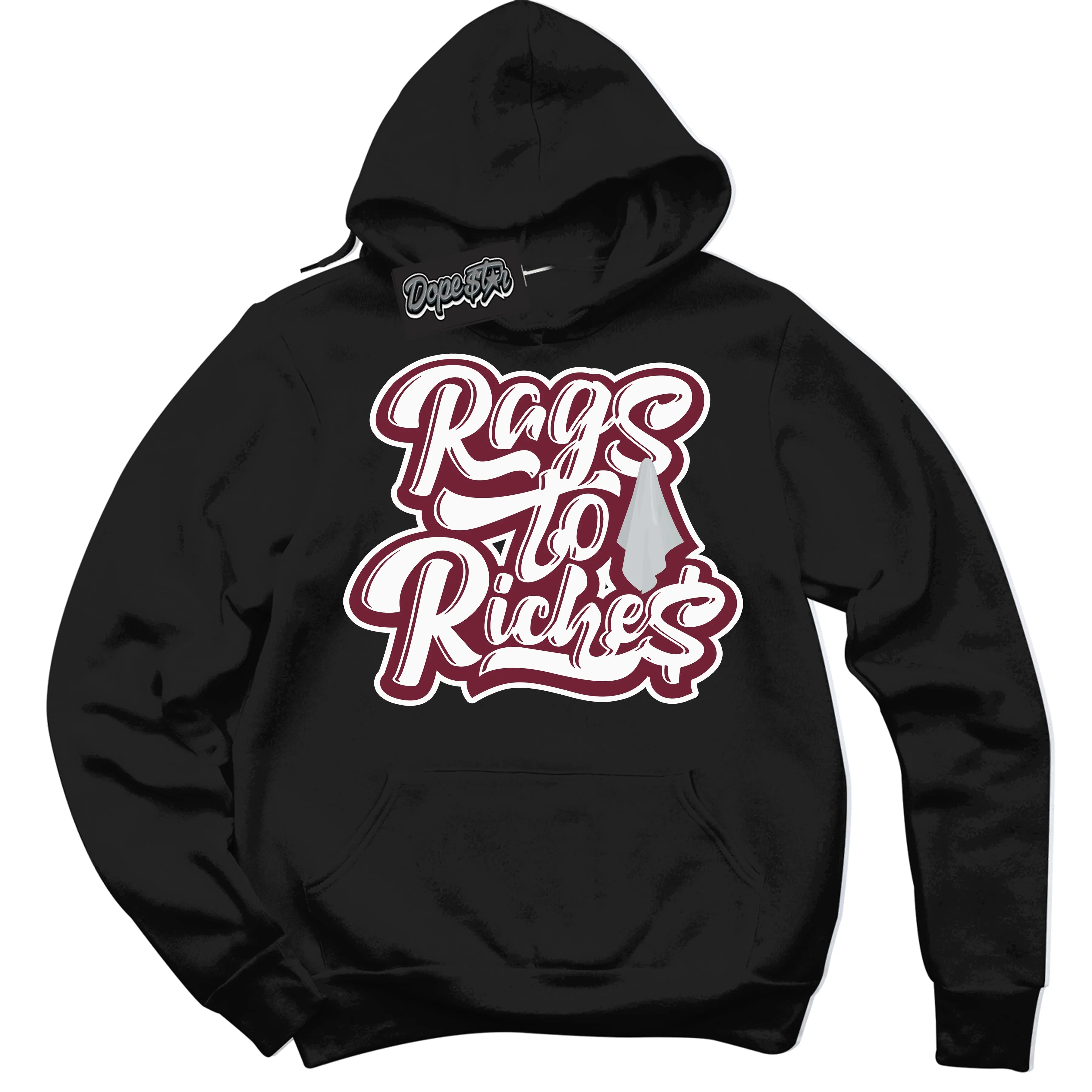 Rings Team Red 6s Sneaker Hoodie Rags To Riches Graphic