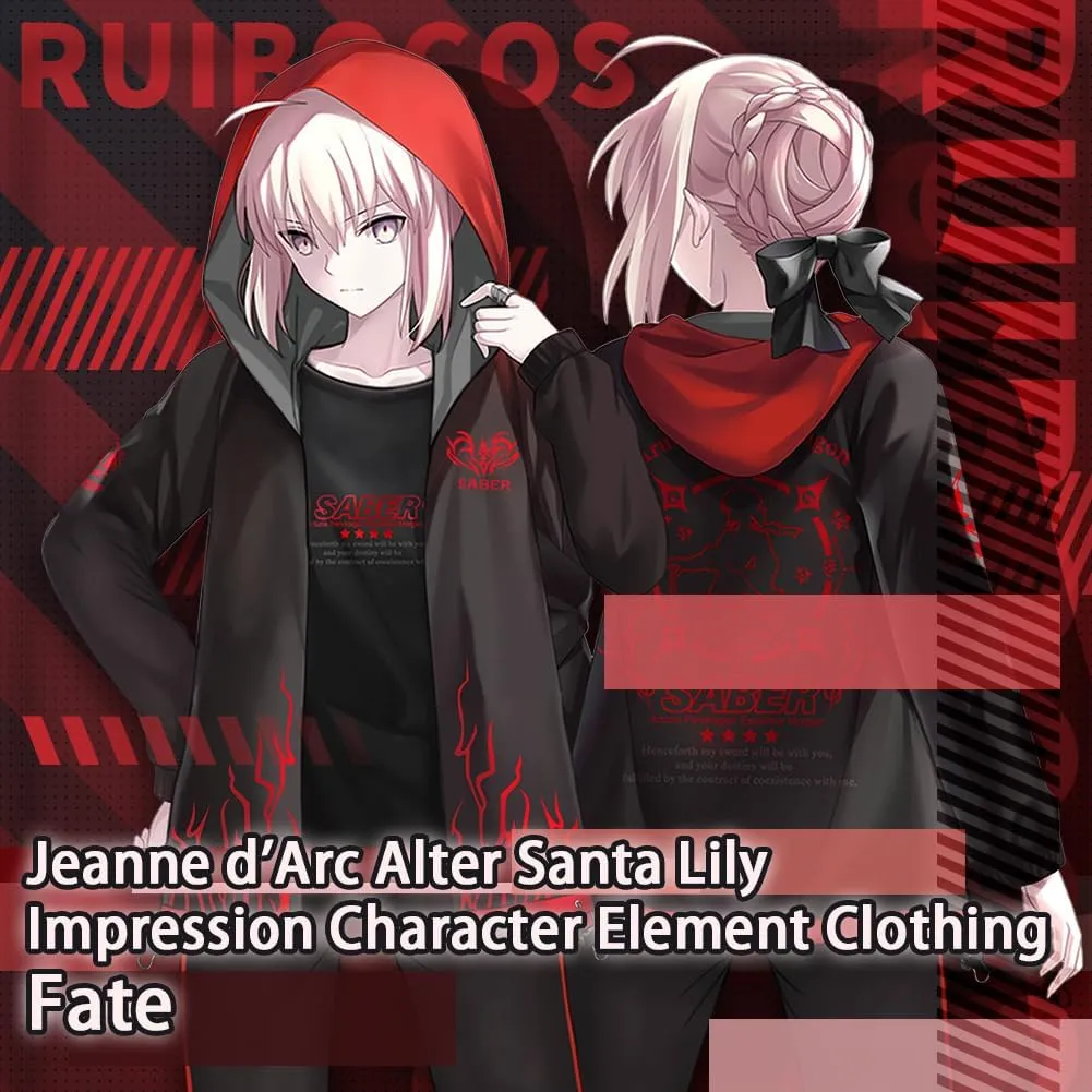 RUIBOCOS Fate Grand Order Altria Pendragon Jacket Coat Long Sleeve Shirts Trousers Daily Suit Casual Clothes Unisex