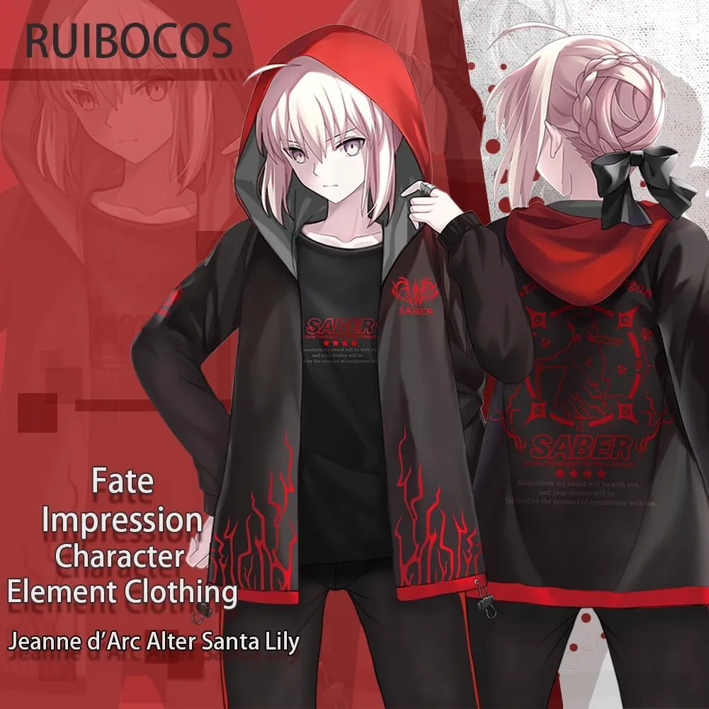 RUIBOCOS Fate Grand Order Altria Pendragon Jacket Coat Long Sleeve Shirts Trousers Daily Suit Casual Clothes Unisex