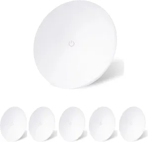 rv lights interior,4.5 inch LED ceiling lights, 12V light fixtures with touch switch for rv,camper,trailer and boat,warm white (6)