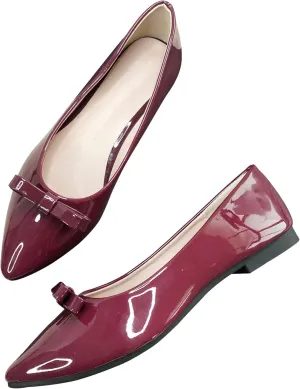 SAILING LU Casual Flat Shoes for Women Comfortable Slip-ons Loafers Women Moccasins Pointed Toe Ballerina Walking Flats Shoes Wear to Work