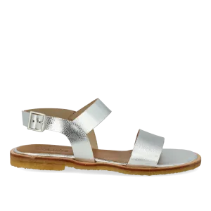 Sandal with gold buckle
