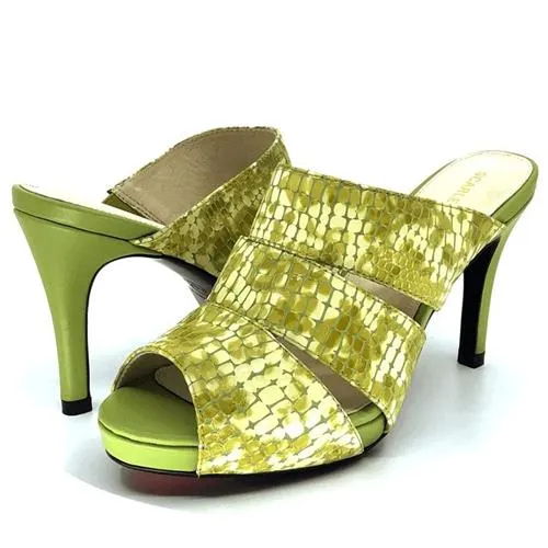 Scarletto's Geovanni Mid Heel Mule