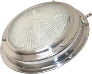 SeaLux Marine Stainless Steel 4" LED Dome Light 5-1/2" Base for Boat RV