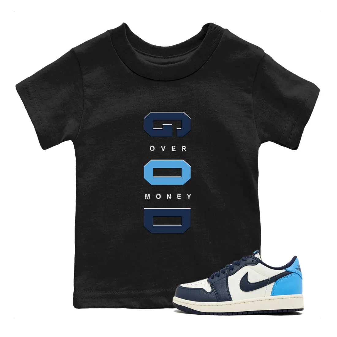 Secure transactions - Jordan Low Sneaker SNRT Over Money Classy OG 1 God Kids Tees Obsidian Air