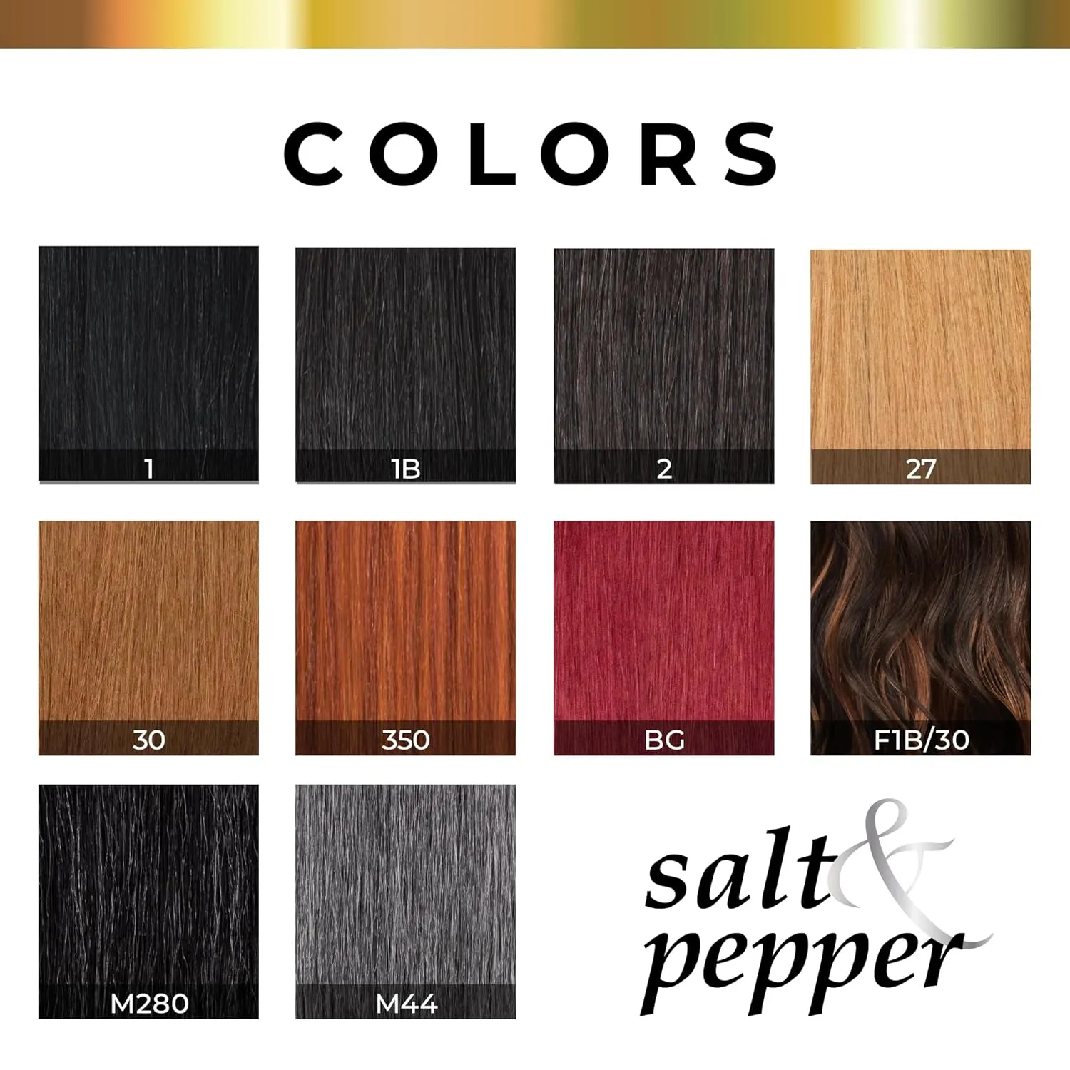 Sensationnel Empire Human Hair Wig - Salt And Pepper Bliss Contouring Mesh Cap Heat Safe (1 JETBLACK)