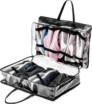 Shoe Travel Bag for 8 Pairs of Shoes - Travel Shoe Organizer - Portable Luggage Multiple Shoes Carrier Sneaker Bag - Shoe Storage Case