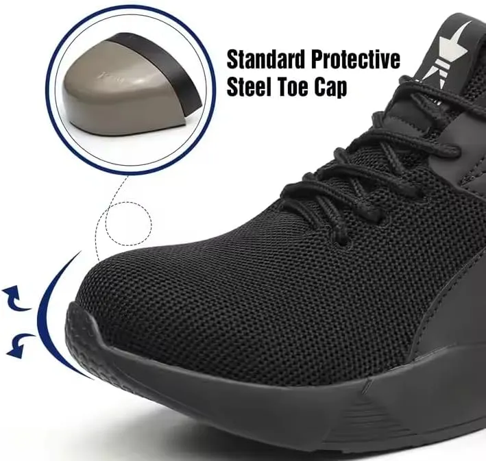 Shoes for Men Women Comfy Lightweight Indestructible Work Shoes Non Slip Safety Sneakers Warehouse Industry Construction Shoes