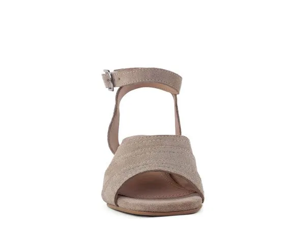 SIGRID Fine Suede Block Heeled Sandal