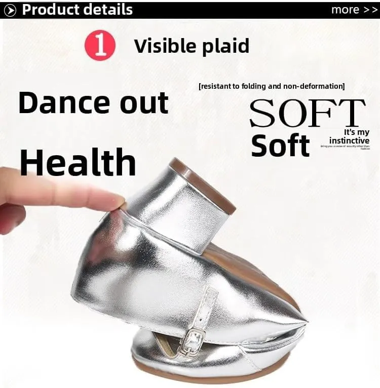 Silver Dance Female Latin Dance Shoes Square Dance Soft-Soled Dance Shoes Female 2025 New Performance