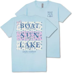 Simply Southern Lake Waves - Sun Rays - Lake Days - Adult T-Shirt