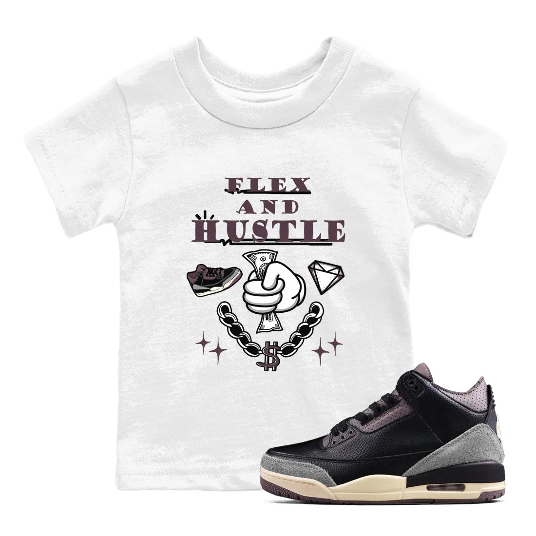 SNRT Tees Sneaker Hustle Air Reliable delivery Maniere And x Ma Jordan Kids Flex 3 A Black - Customer satisfaction