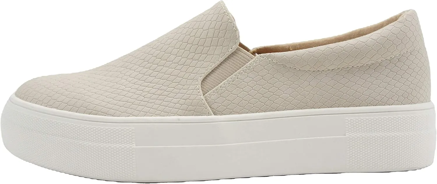 Soda Hike ~ Slip On Double Layer Foam Padded Cushion Sock Fashion Sneakers (L-Stone Cobra, Numeric_7) …