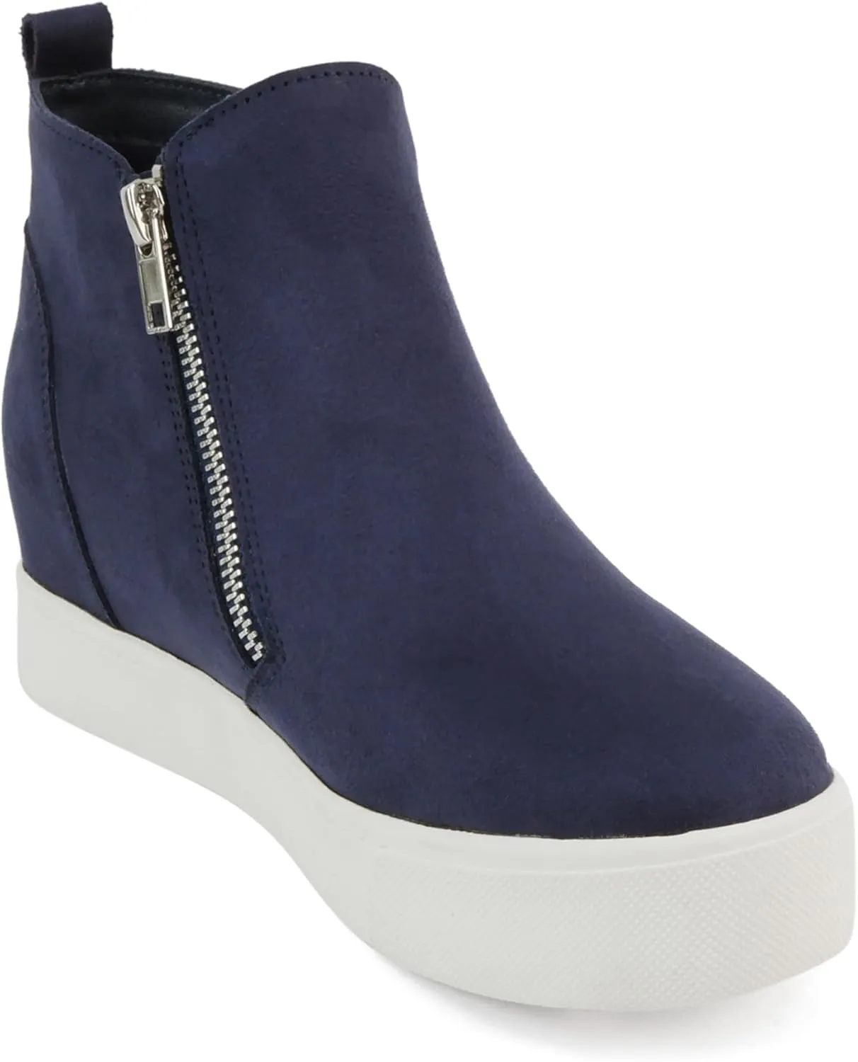 Soda Taylor Hidden Wedge Sole Booties Ankle Heels Sneaker Shoes Side Zipper