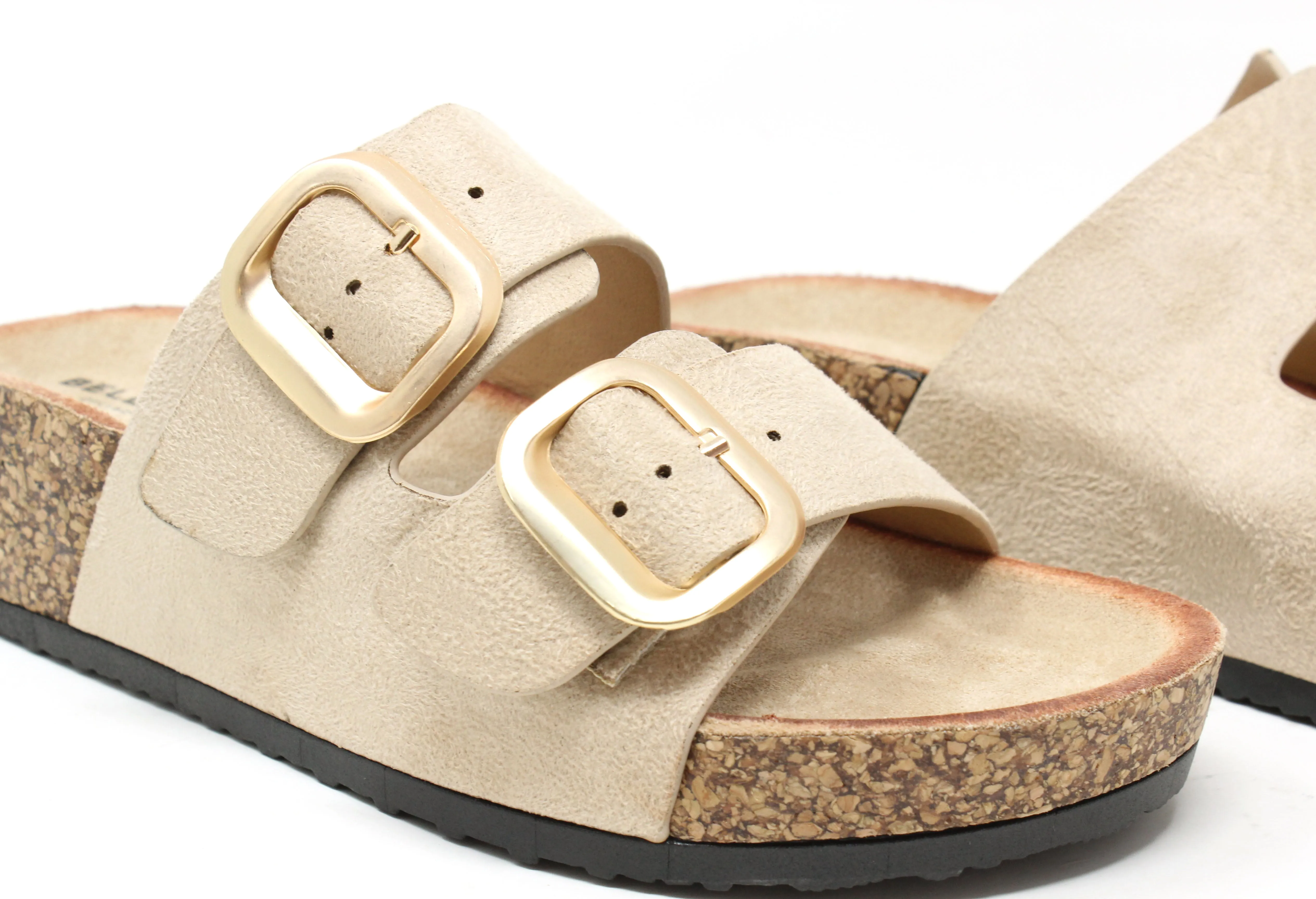 Soft Gold Buckle Sandal