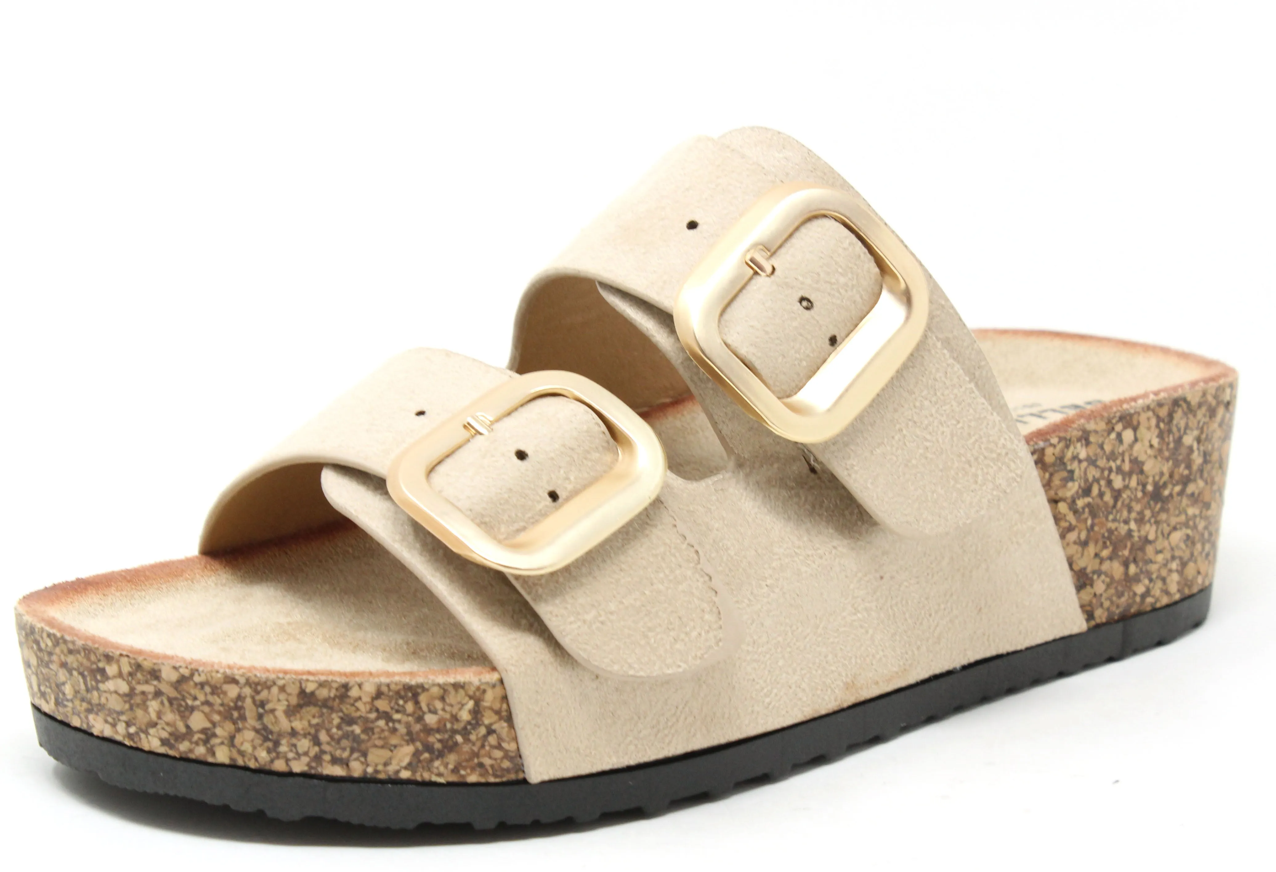 Soft Gold Buckle Sandal