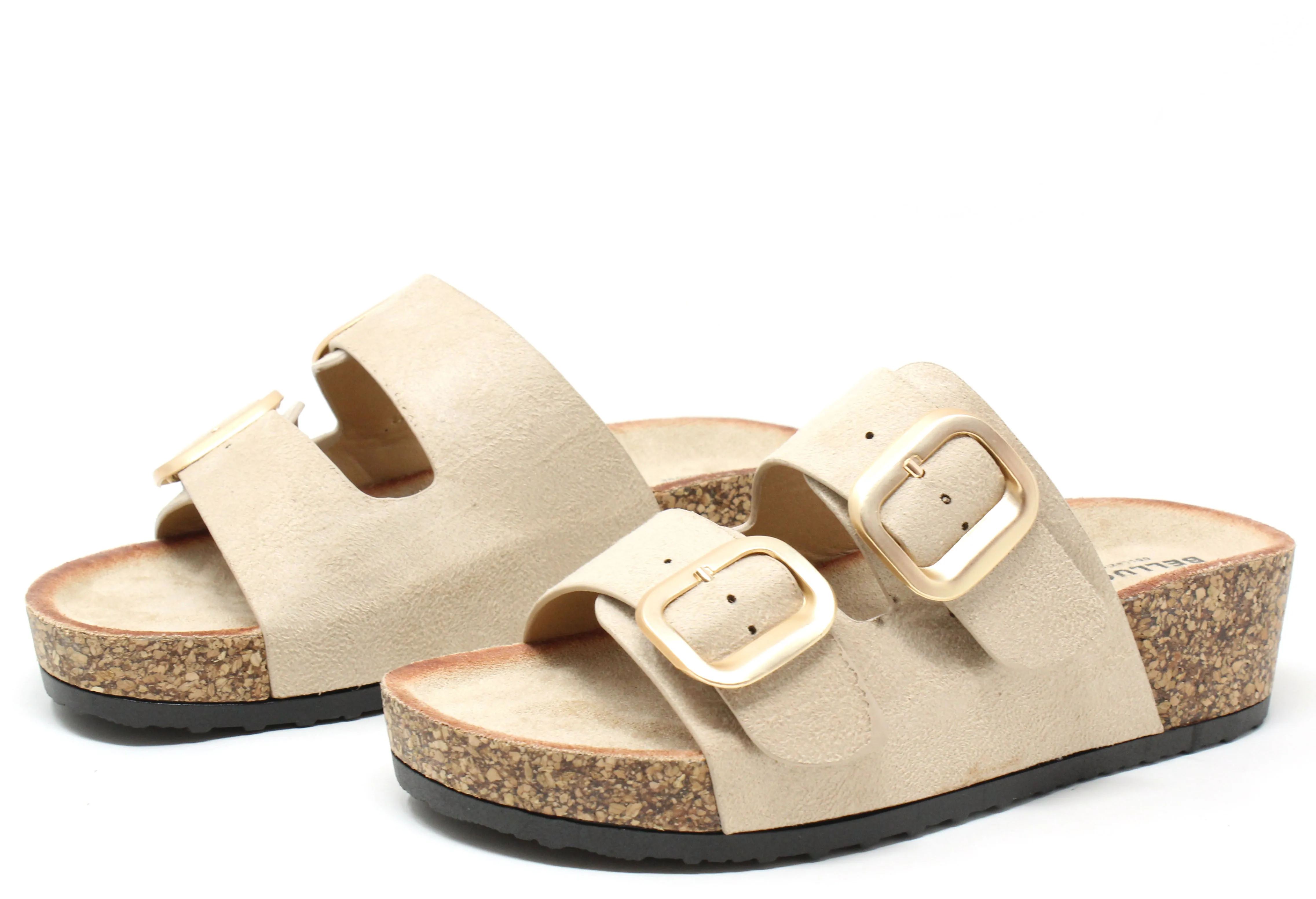 Soft Gold Buckle Sandal