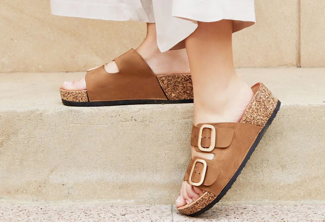 Soft Gold Buckle Sandal