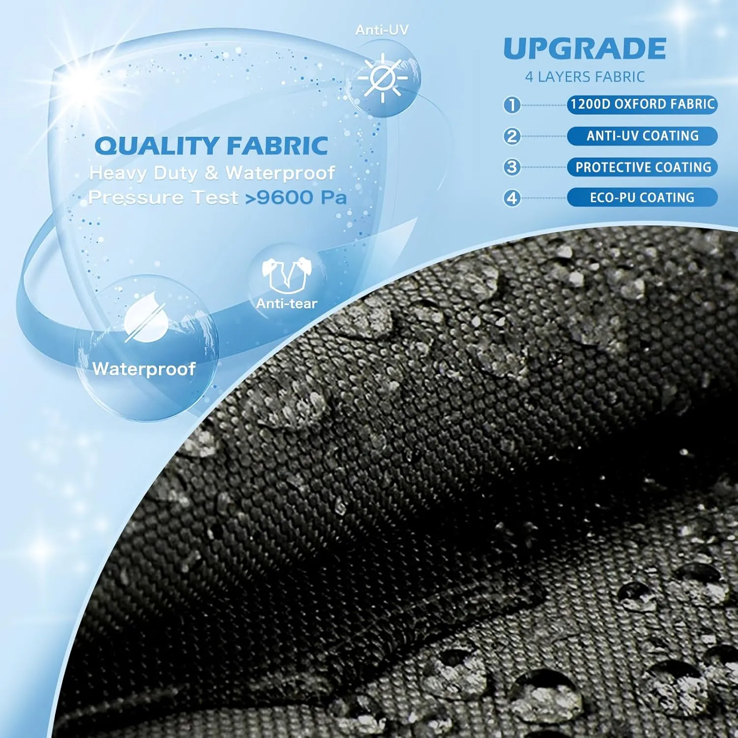 Solim Trailerable Jet Ski Cover, Waterproof 1200D PU Oxford PWC Cover, Marine Grade Heavy Duty Polyester Jetski Cover with Reflective Air Vent & Strap for Sea-Doo Yamaha Kawasaki 2-3 Seater Gray&Black