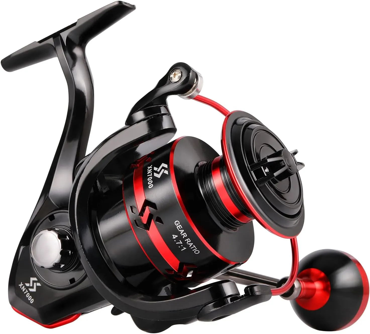 Sougayilang Spinning Reels Light Weight Ultra Smooth Powerful Fishing Reels Red & Blue & Golden