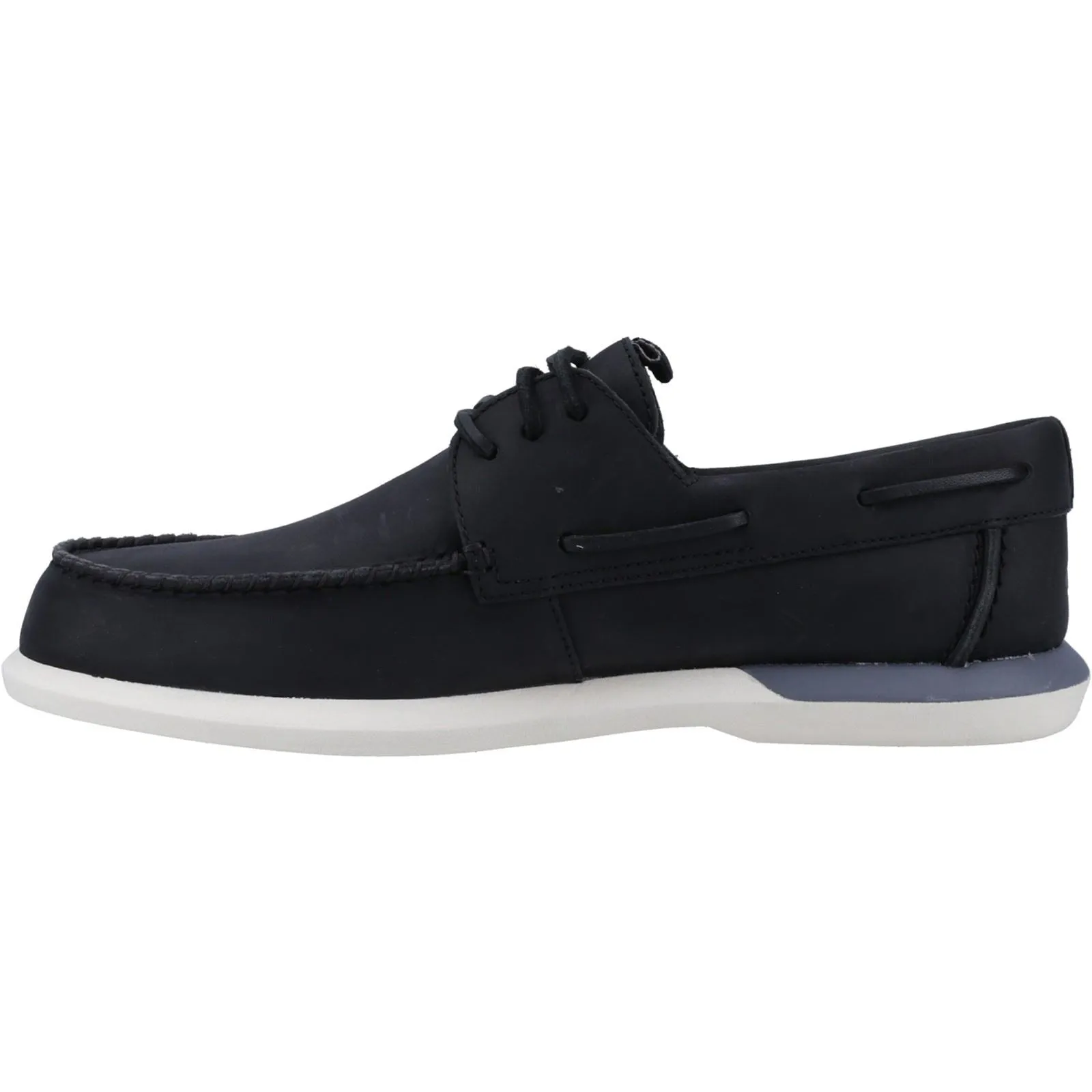 Sperry Plushwave 2.0 Leather Men's Black Boat Shoes