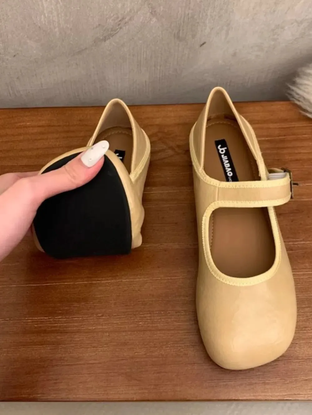Square Toe Flats Slip-Ons