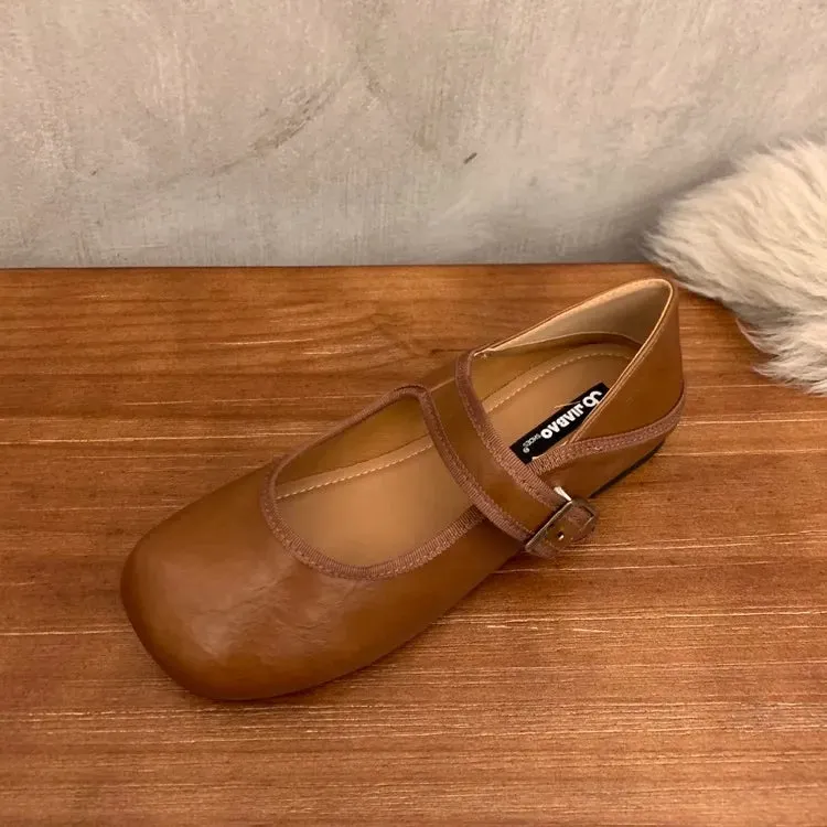 Square Toe Flats Slip-Ons