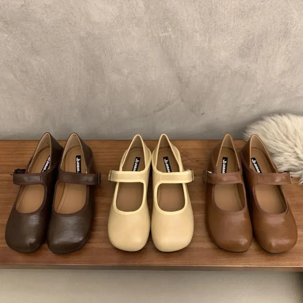 Square Toe Flats Slip-Ons