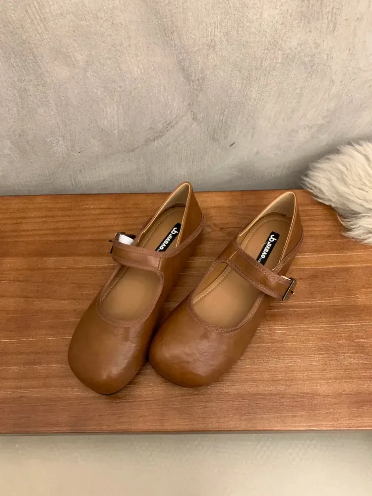 Square Toe Flats Slip-Ons