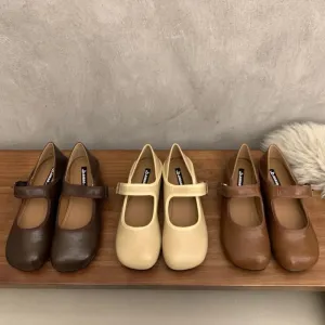 Square Toe Flats Slip-Ons