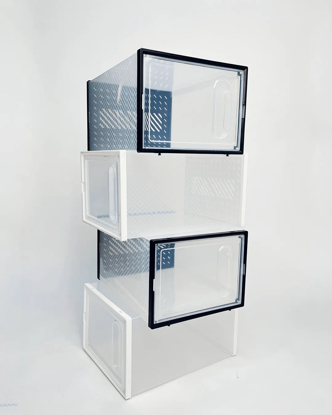 Stackable Shoe Storage Boxes (Set of 12)