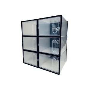 Stackable Shoe Storage Boxes (Set of 12)
