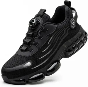Steel Toe Shoes for Men　Indestructible Anti-Smash Pressure Resistant Air Cushion Bottom Work Shoes Sport Safety Shoes for Women