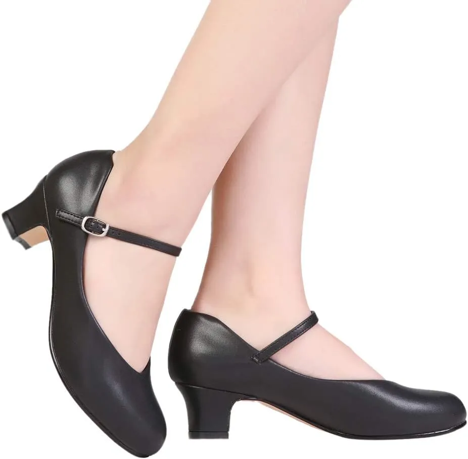 Stelle Character Shoes for Women Dance Shoes 1.5"/2" Ankle Strap Dancing Heels for Ballroom Salsa Tango Flamenco Latin
