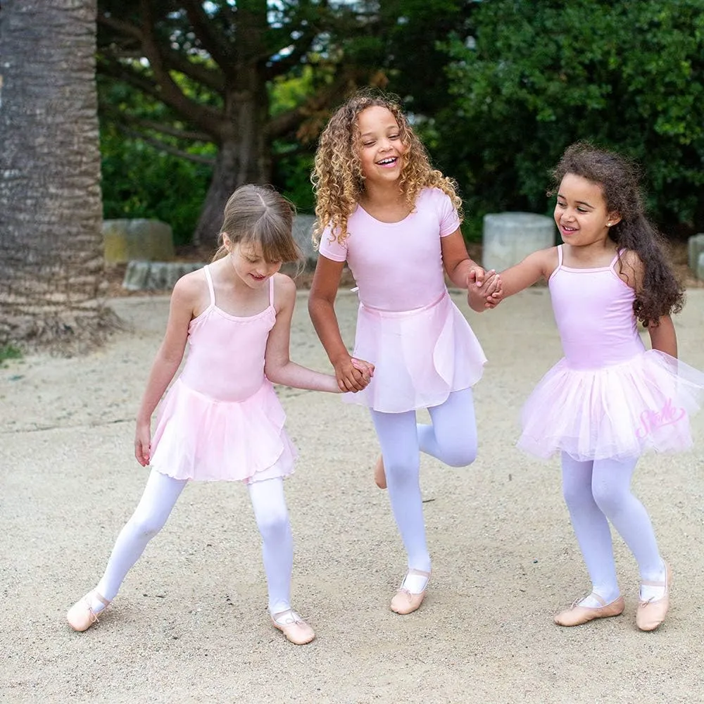 Stelle Girls Ballet Leotards Toddler Dance Outfit Combo with Pull on Skirt and Tights (Toddler/Little Kid/Big Kid)