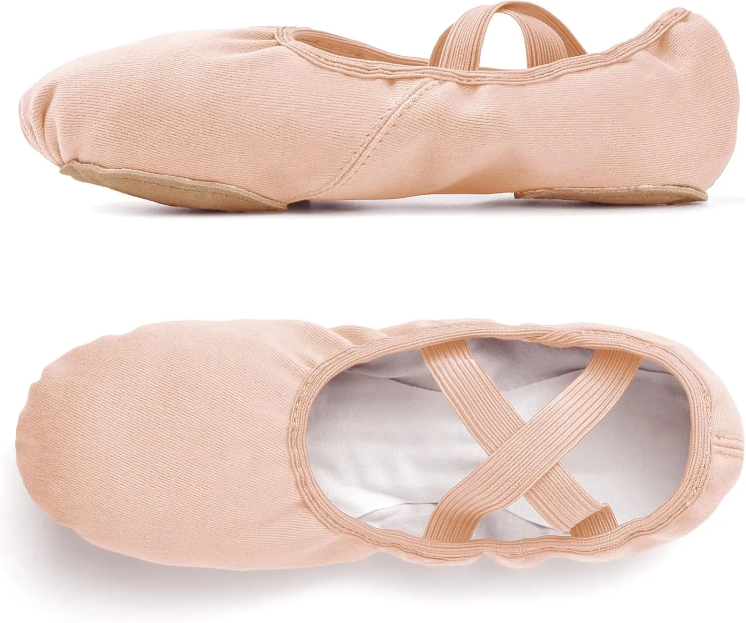 Stelle Women Ballet Shoes Highly Stretch Canvas Adult Ballet Slippers Split Sole Yoga Dance Shoe for Girls Boys