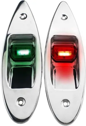 Stern Light Boat Anchor Light 2Pcs 12V Universal LED Navigation Light Signal Warning Lamp Signal Lamp for Marine Boat Yacht Truck Trailer Camper Accessories Industry Leading Optical Design